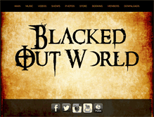 Tablet Screenshot of blackedoutworld.com